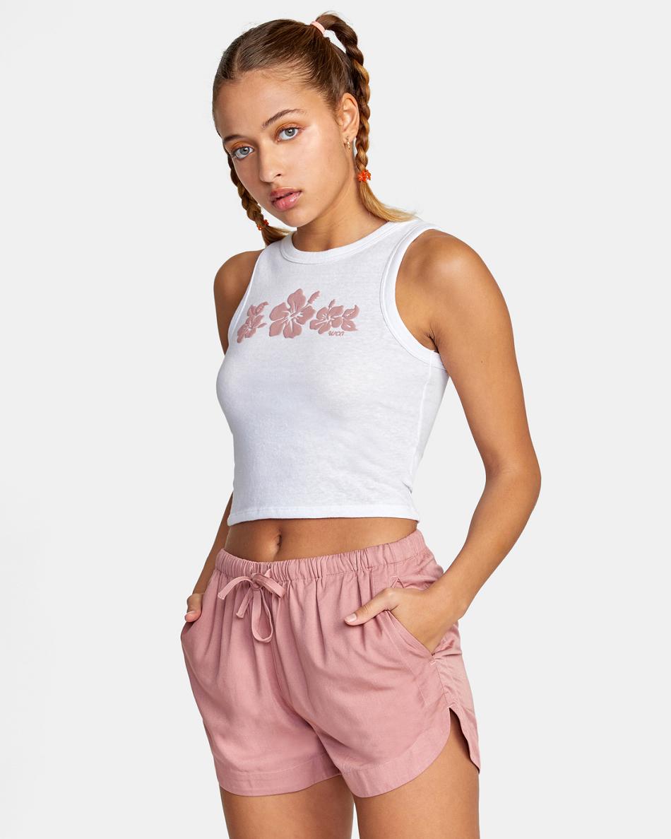 Deep Dusty Rose Rvca New Yume Drawcord Women's Skirts | USDYB76998