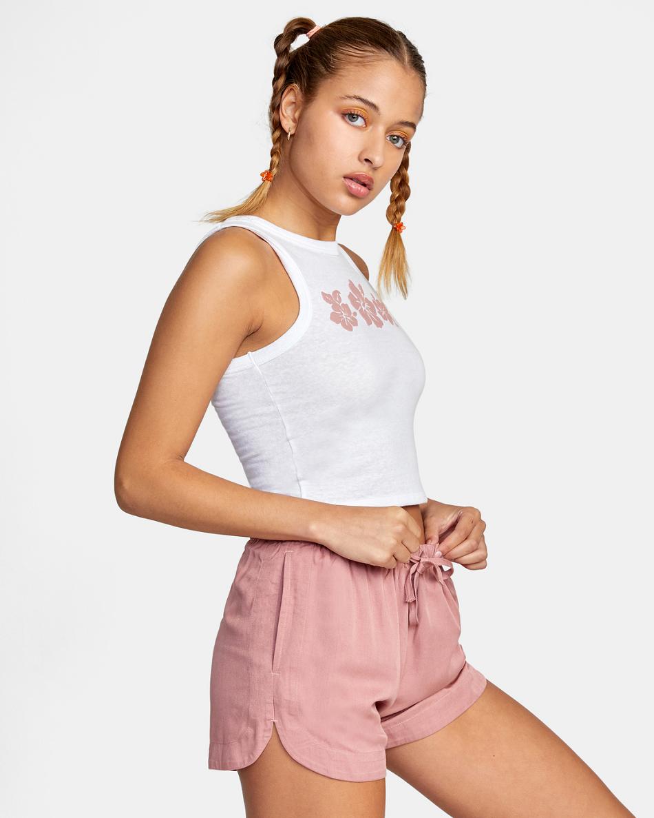 Deep Dusty Rose Rvca New Yume Drawcord Women's Skirts | USDYB76998