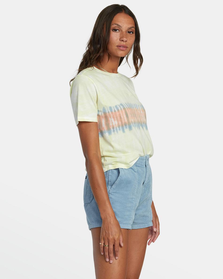 Dusty Blue Rvca Daylight Corduroy Women's Skirts | YUSGT20693