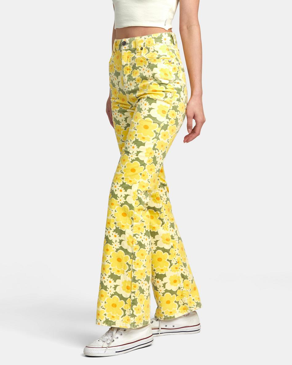Fern Rvca Groove Corduroy Women's Pants | TUSWZ94635