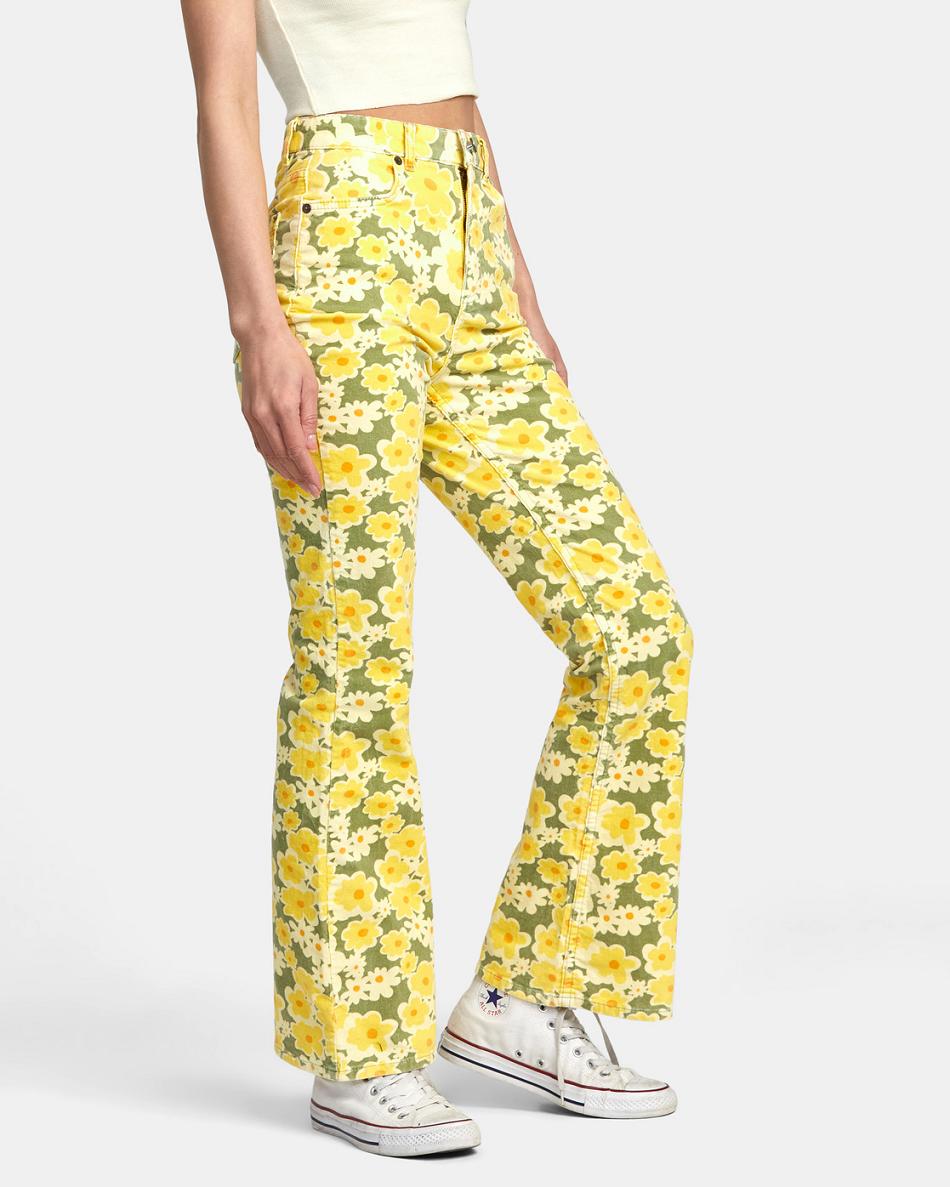 Fern Rvca Groove Corduroy Women's Pants | TUSWZ94635