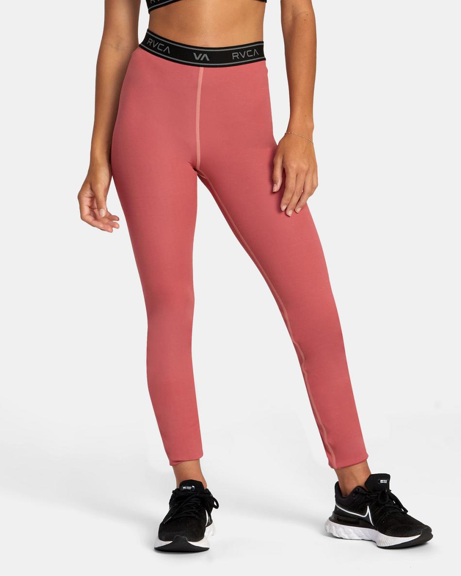 Ginger Rvca Base Workout Women\'s Leggings | LUSTR39818