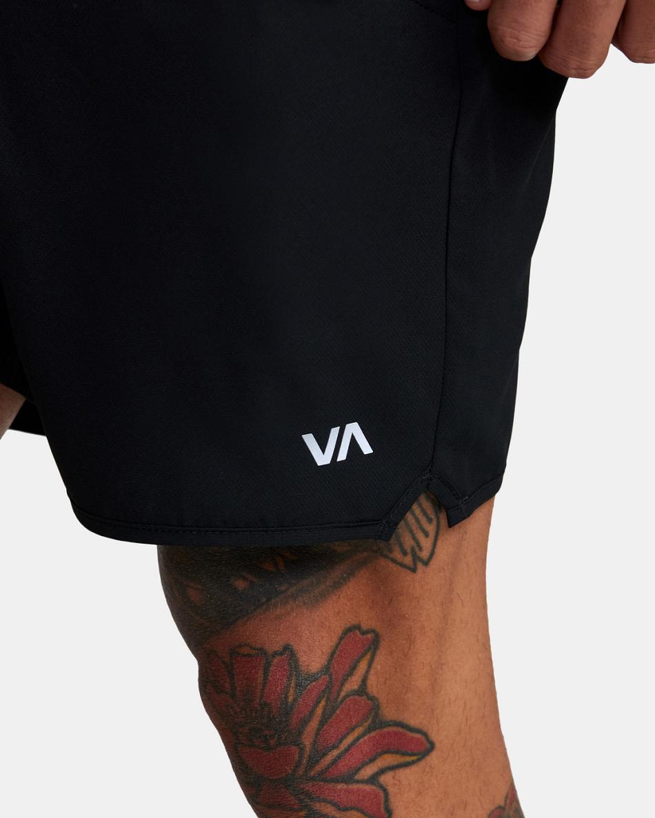 Green Camo Ii Rvca Yogger IV Elastic 17 Men's Shorts | TUSWZ31503