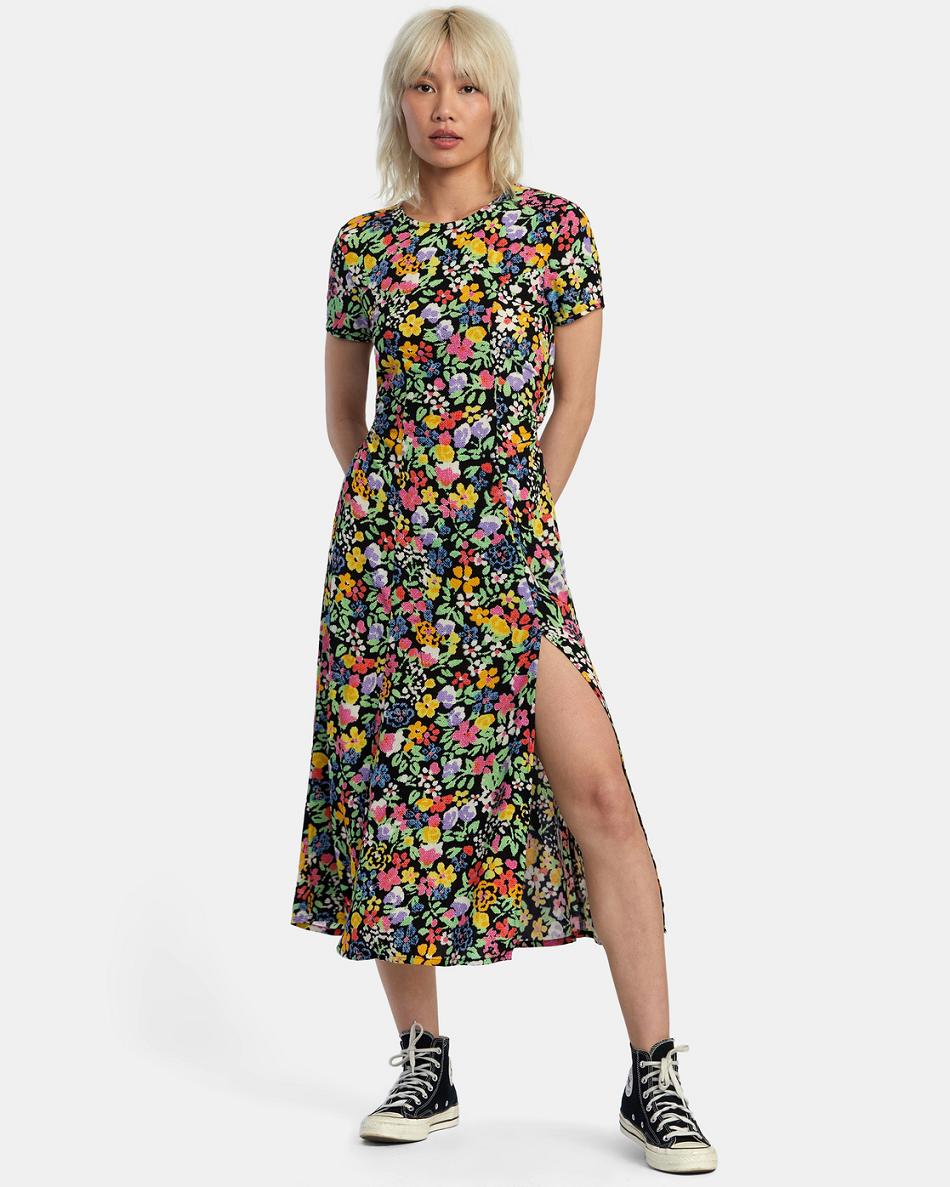 Green Flash Rvca Dreamscape Women\'s Dress | USCVG24761
