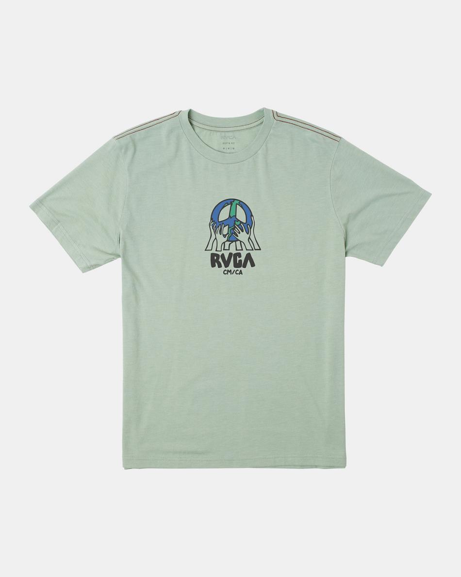 Green Haze Rvca Earth Corp Boys' Tanks | TUSWZ45062