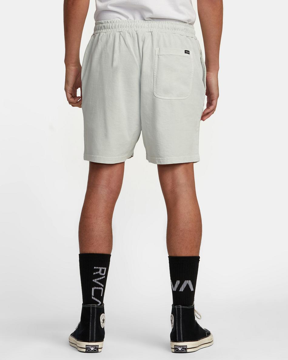 Green Tea Rvca PTC Elastic 18 Men's Shorts | USIIZ35199