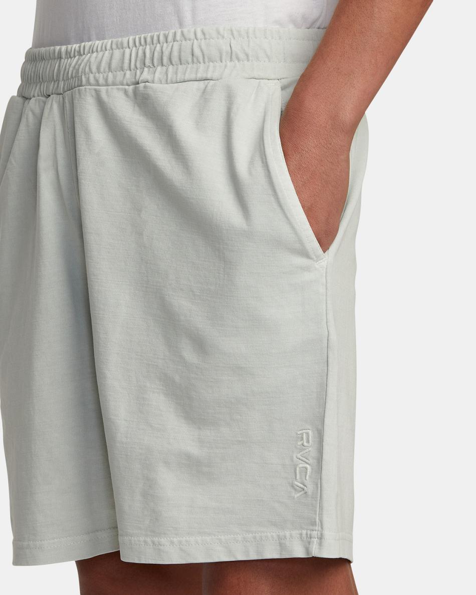 Green Tea Rvca PTC Elastic 18 Men's Shorts | USIIZ35199