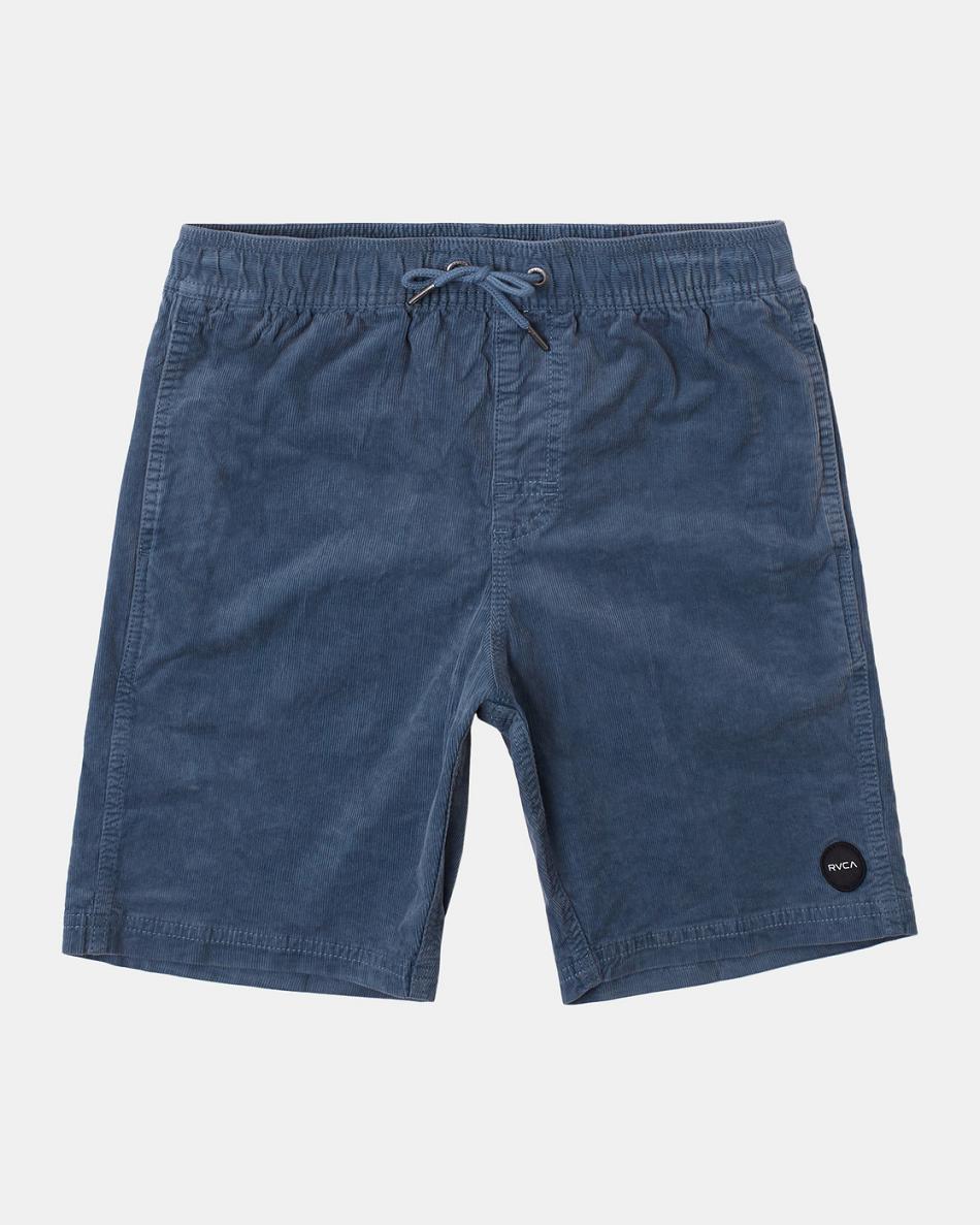 Light Duck Blue Rvca Escape Corduroy 16 Boys\' Shorts | USJBT94268
