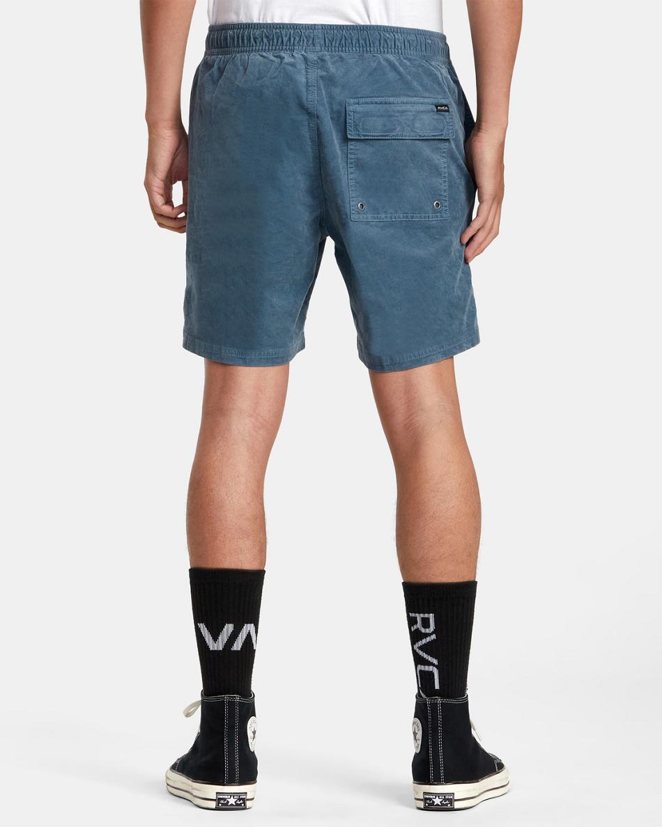 Light Duck Blue Rvca Escape Elastic Corduroy 17 Men's Shorts | BUSSD72030