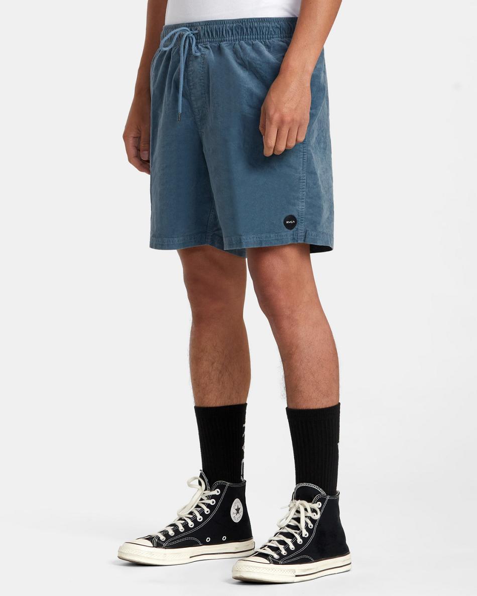 Light Duck Blue Rvca Escape Elastic Corduroy 17 Men's Shorts | BUSSD72030