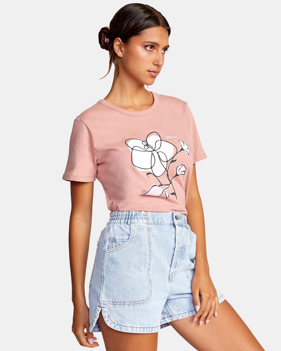 Light Vintage Wash Rvca Venice Denim Women's Skirts | SUSVO45340