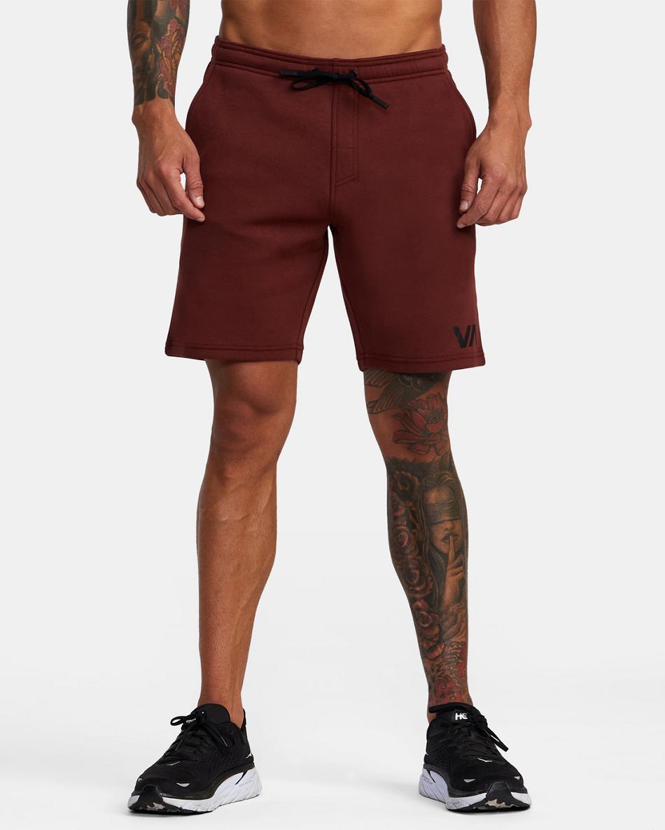 Mahogany Rvca Sport Elastic IV 19 Men's Shorts | UUSND58879