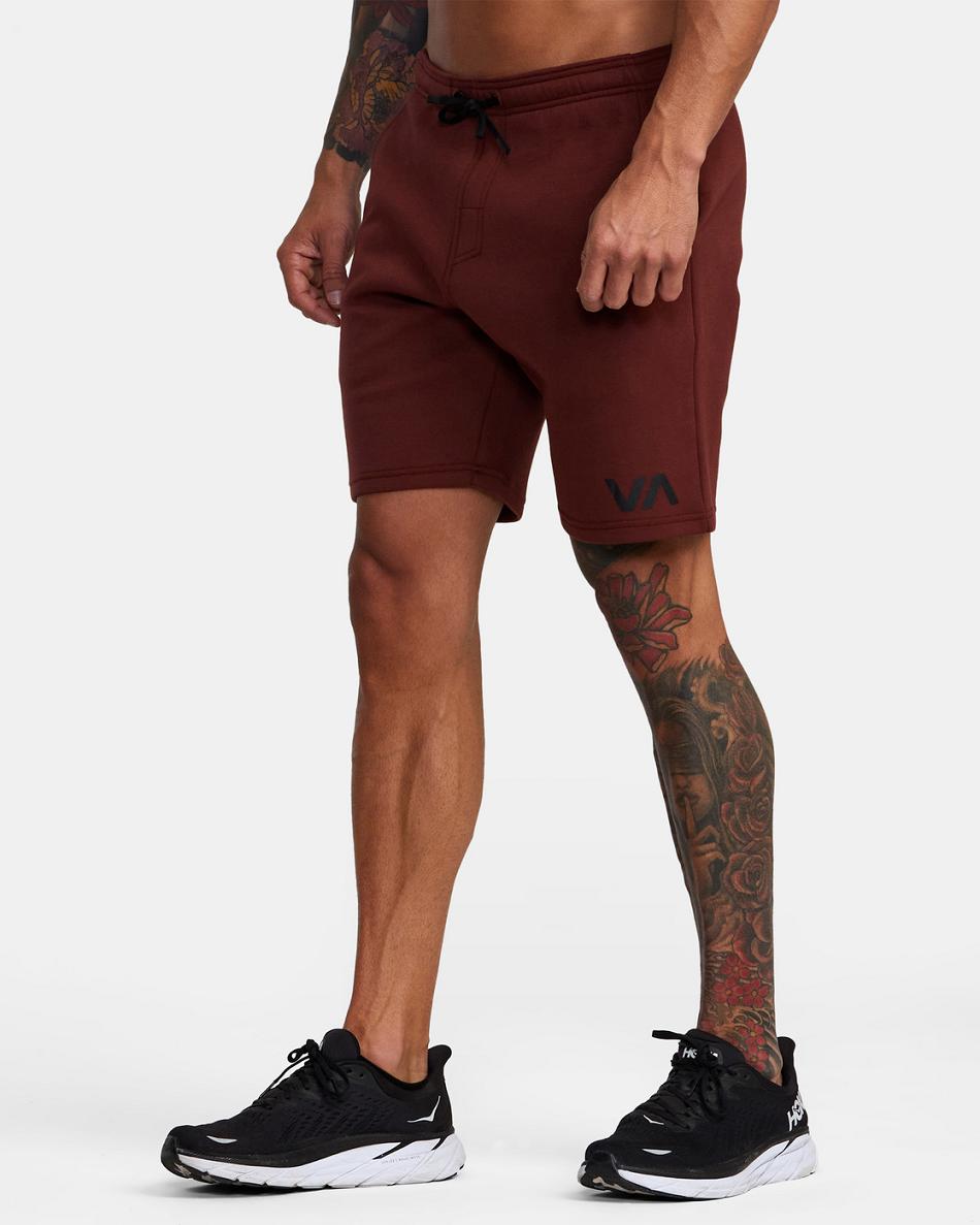 Mahogany Rvca Sport Elastic IV 19 Men's Shorts | UUSND58879