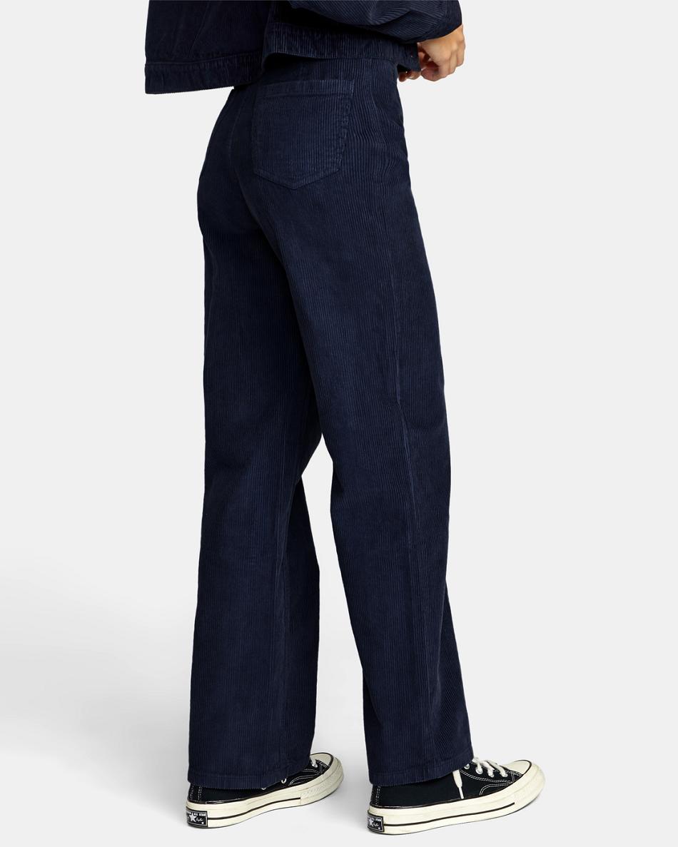 Midnight Rvca Sadie Corduroy Women's Pants | TUSWZ75649