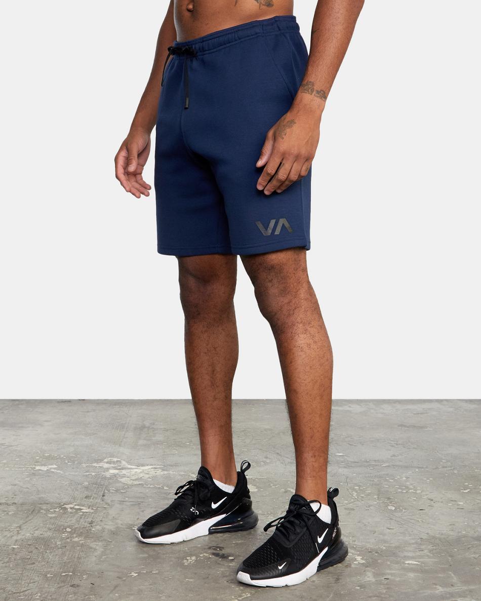 Midnight Rvca Sport Elastic IV 19 Men's Shorts | USJZR66998