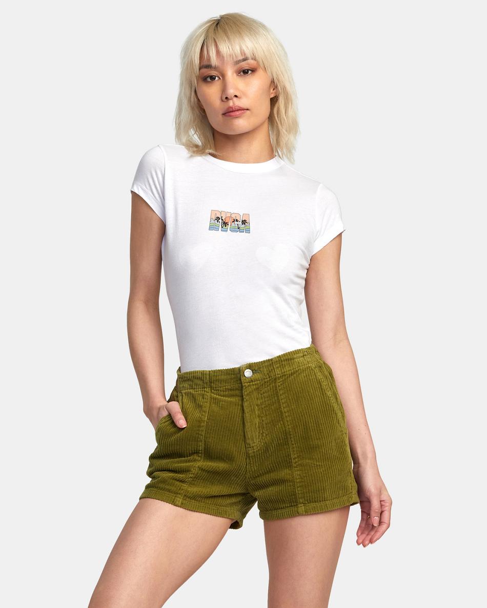 Monstera Rvca Daylight Corduroy Women's Skirts | PUSQX91226