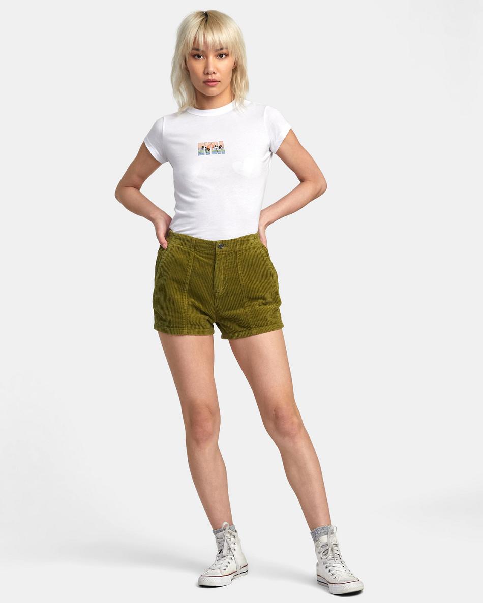 Monstera Rvca Daylight Corduroy Women's Skirts | PUSQX91226