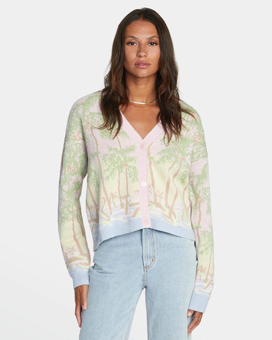 Multi Rvca For The Record Cardigan Women\'s Sweaters | UUSND29888