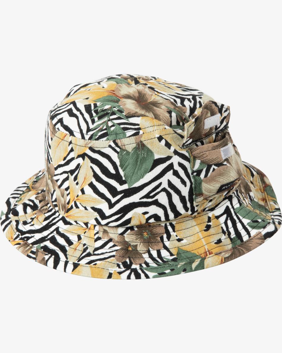 Natural Rvca Seasons Bucket Men's Hats | USQCS72237