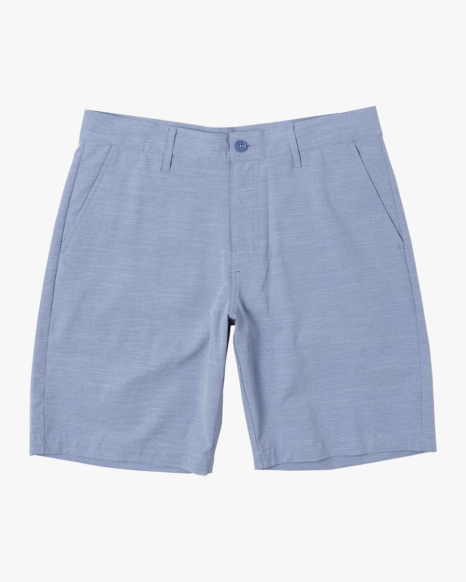 Nautical Blue Rvca Balance Hybrid 17 Boys\' Shorts | USNZX25772