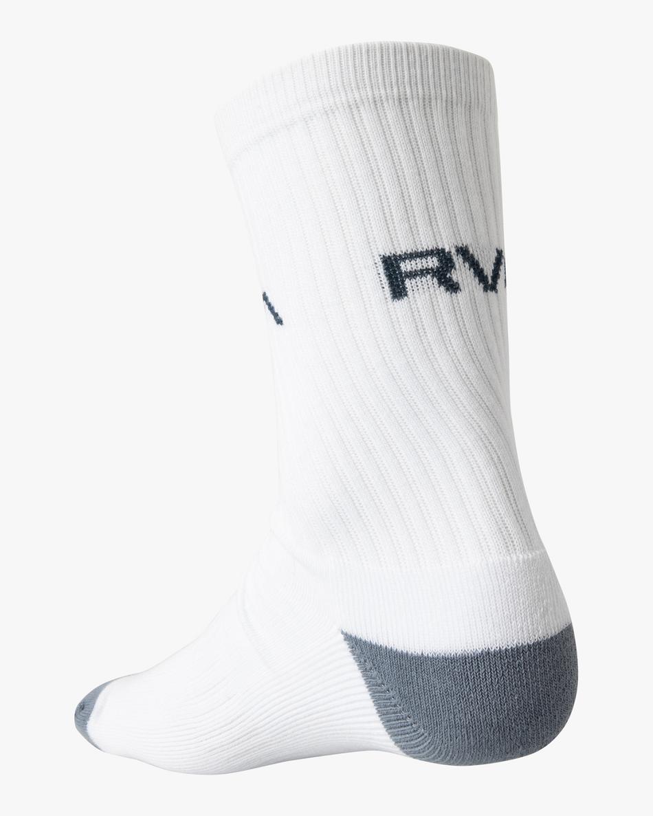 Navy Rvca 2 Pack Striped Crew Men's Socks | USCVG31424