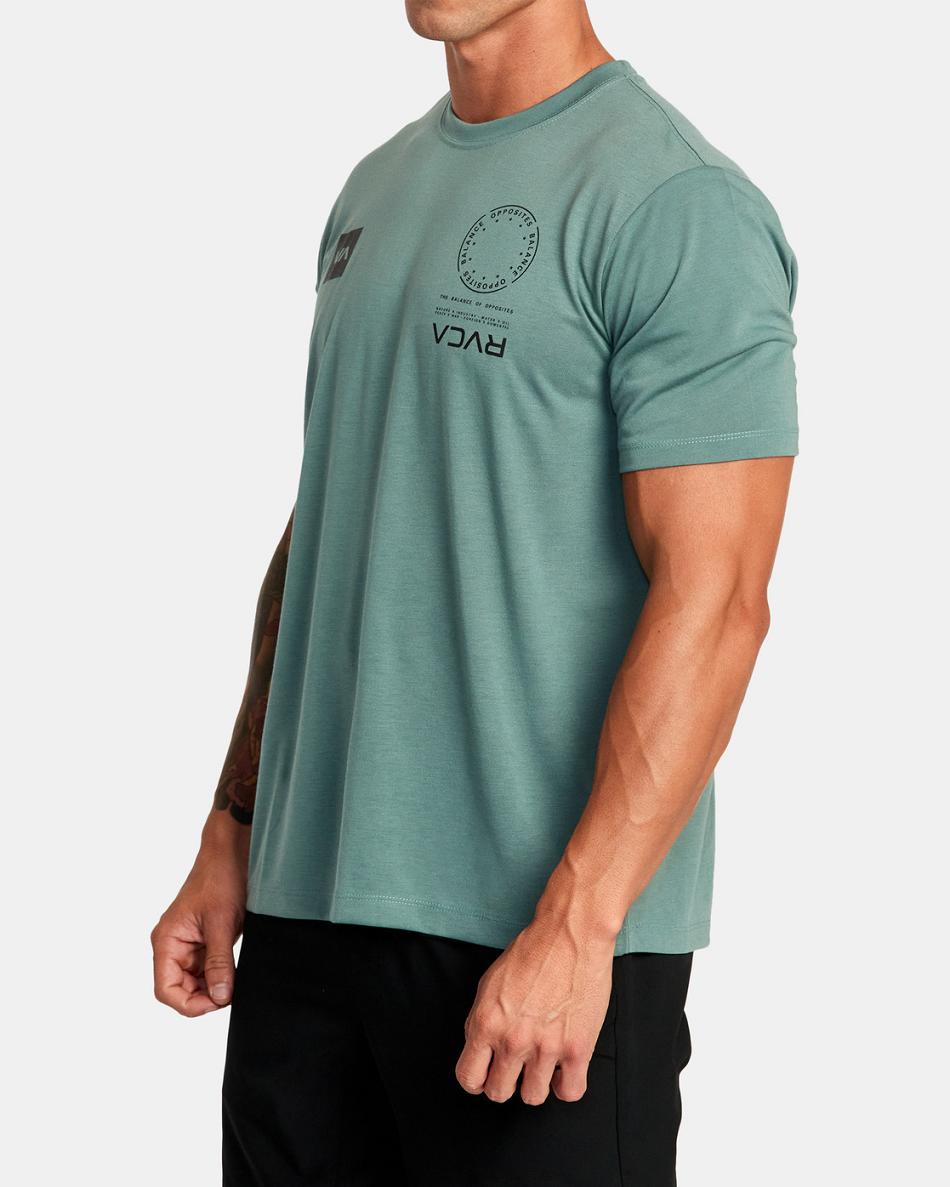 Old Sage Rvca VA Mark Tee Men's Short Sleeve | XUSGW27114