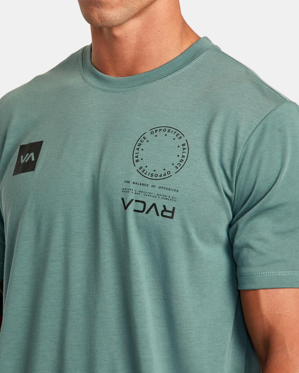 Old Sage Rvca VA Mark Tee Men's Short Sleeve | XUSGW27114
