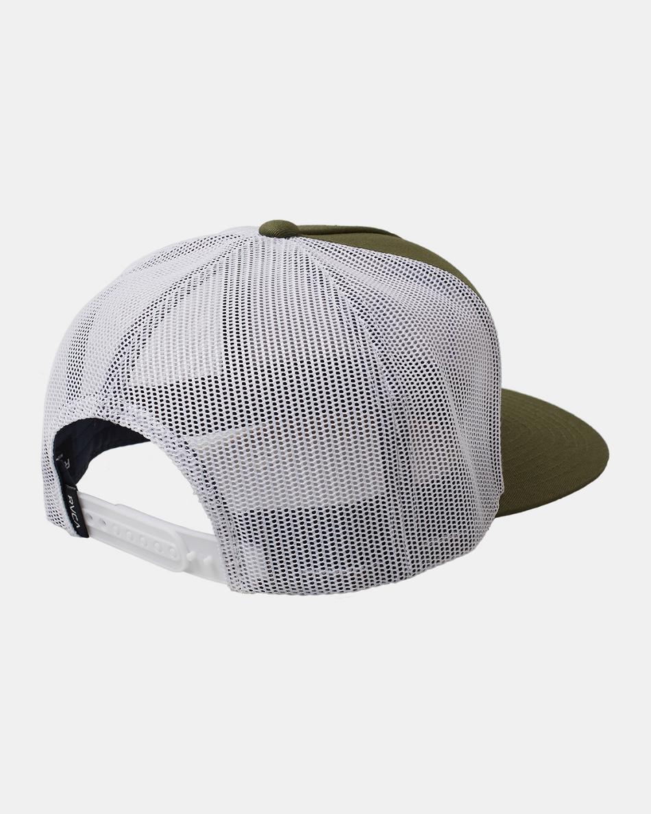Olive Rvca VA All The Way Trucker Men's Hats | USNZX85827