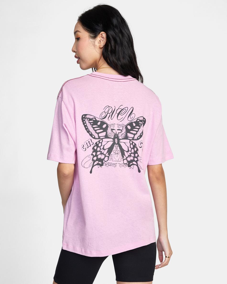 Orchid Rvca As It Comes Graphic Women's Tanks | TUSWZ80303