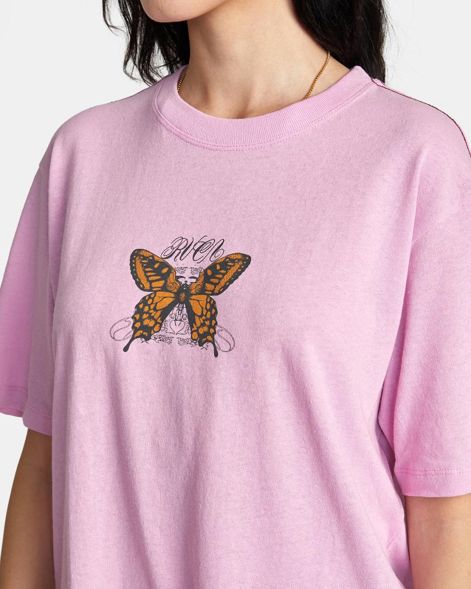 Orchid Rvca As It Comes Graphic Women's Tanks | TUSWZ80303