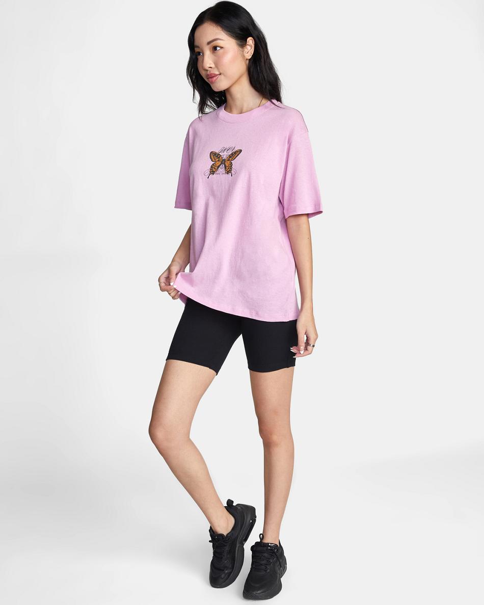 Orchid Rvca As It Comes Graphic Women's Tanks | TUSWZ80303