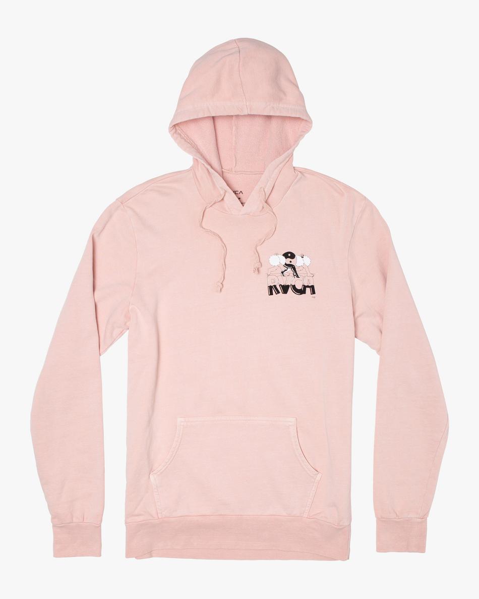 Peach Rvca Jesse Lortz Pullover Men\'s Hoodie | EUSHC96163