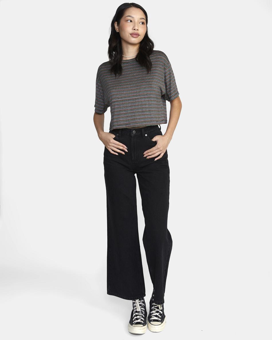 Pirate Black Rvca Hooky Women's Tanks | SUSVO24503