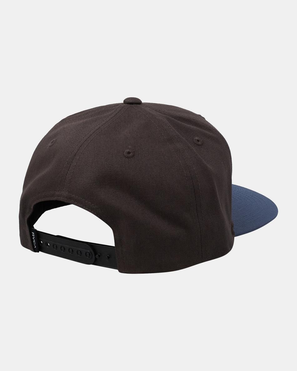 Pirate Black Rvca Industrial Snapback Men's Hats | USXBR49377