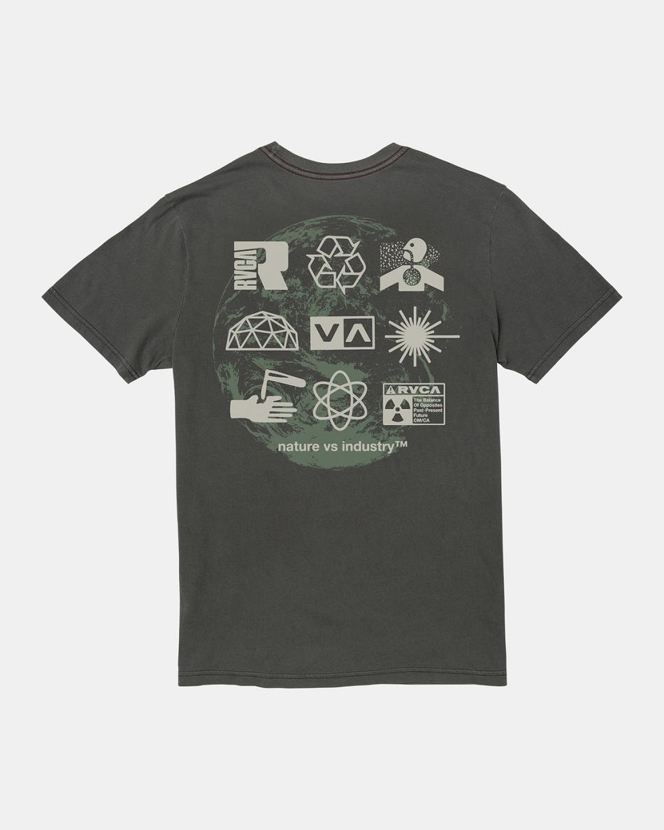 Pirate Black Rvca Infografik Tee Men\'s Short Sleeve | LUSSX46979