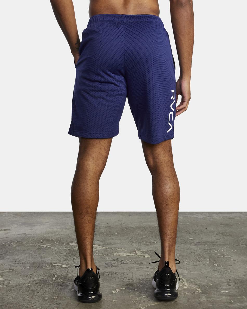 Purps Rvca VA Mesh II Elastic Men's Running Shorts | USJVR36442