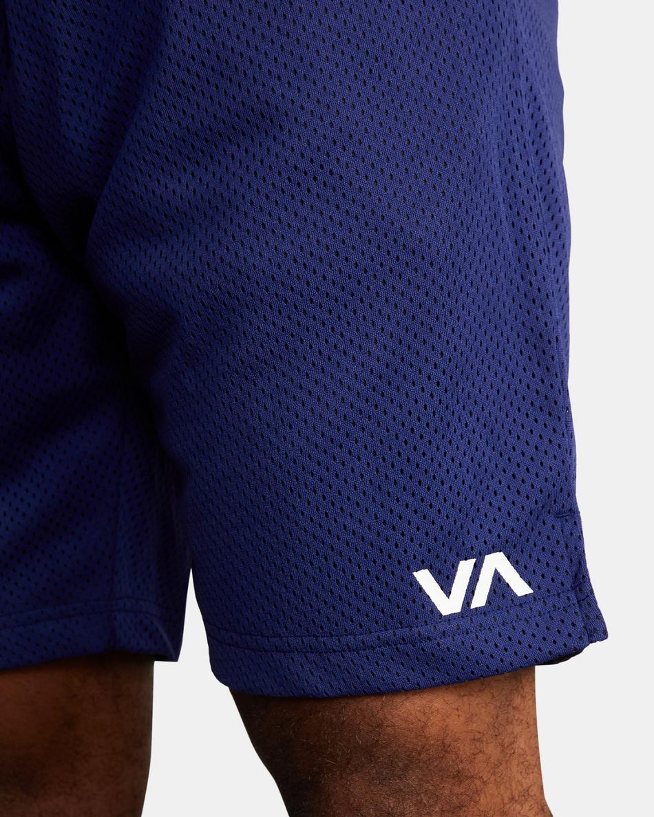 Purps Rvca VA Mesh II Elastic Men's Running Shorts | USJVR36442