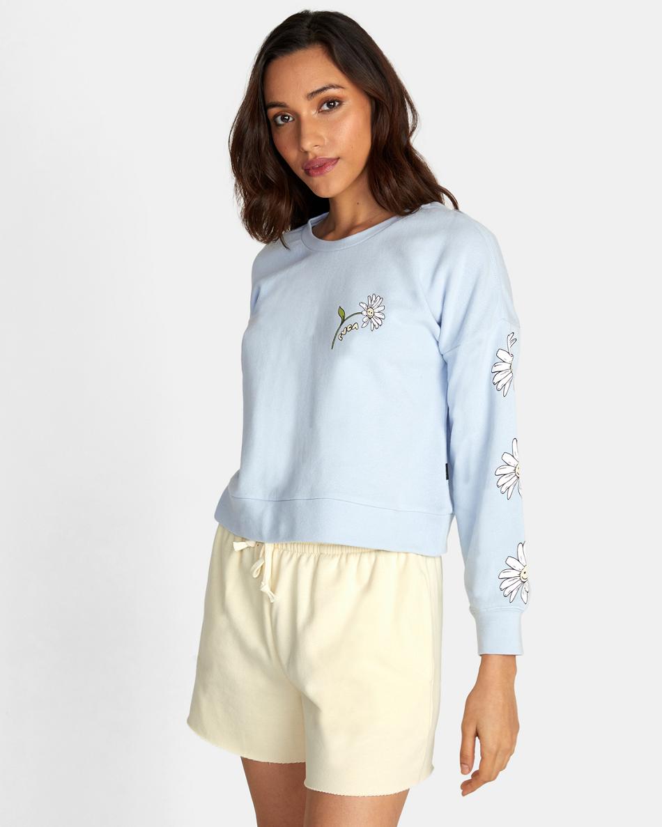 Skyway Rvca Better Dayz Terry Pullover Women's Hoodie | USCIF18395