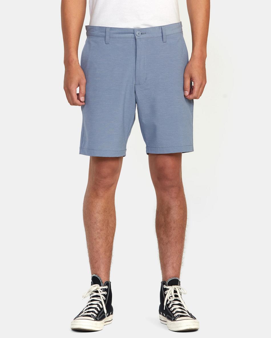 Slate Rvca Daggers Hybrid Chino 18 Men's Shorts | LUSSX26896