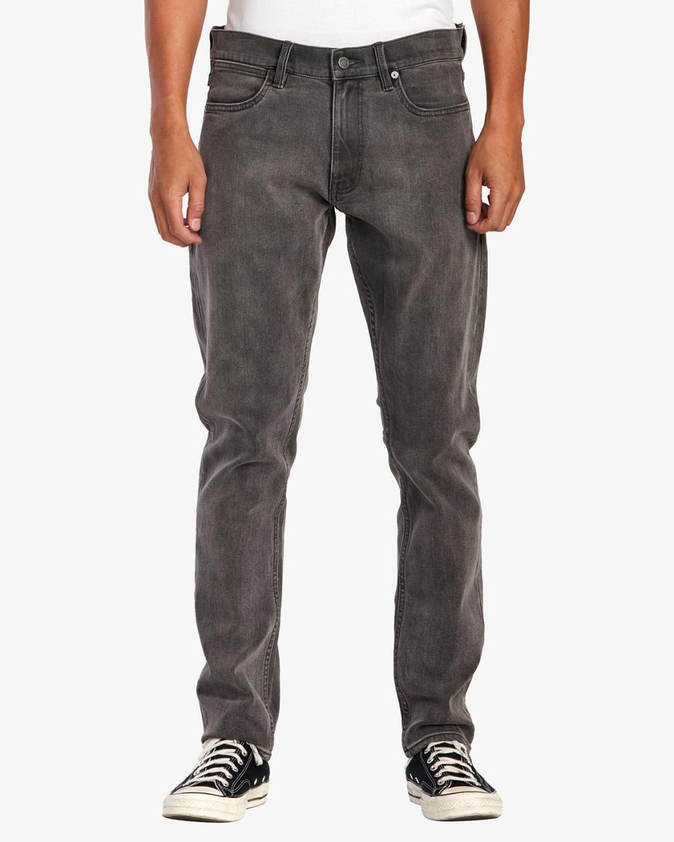 Vintage Charcoal Rvca Daggers Denim Men's Jeans | TUSWZ50459