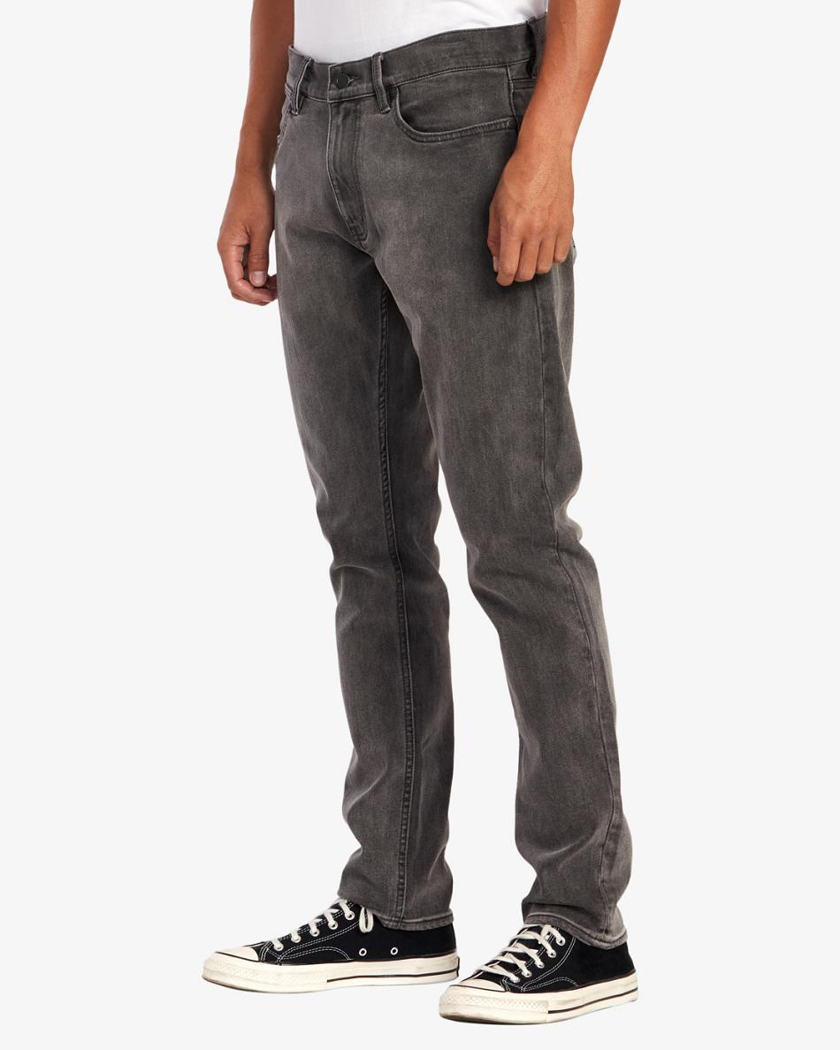 Vintage Charcoal Rvca Daggers Denim Men's Jeans | TUSWZ50459