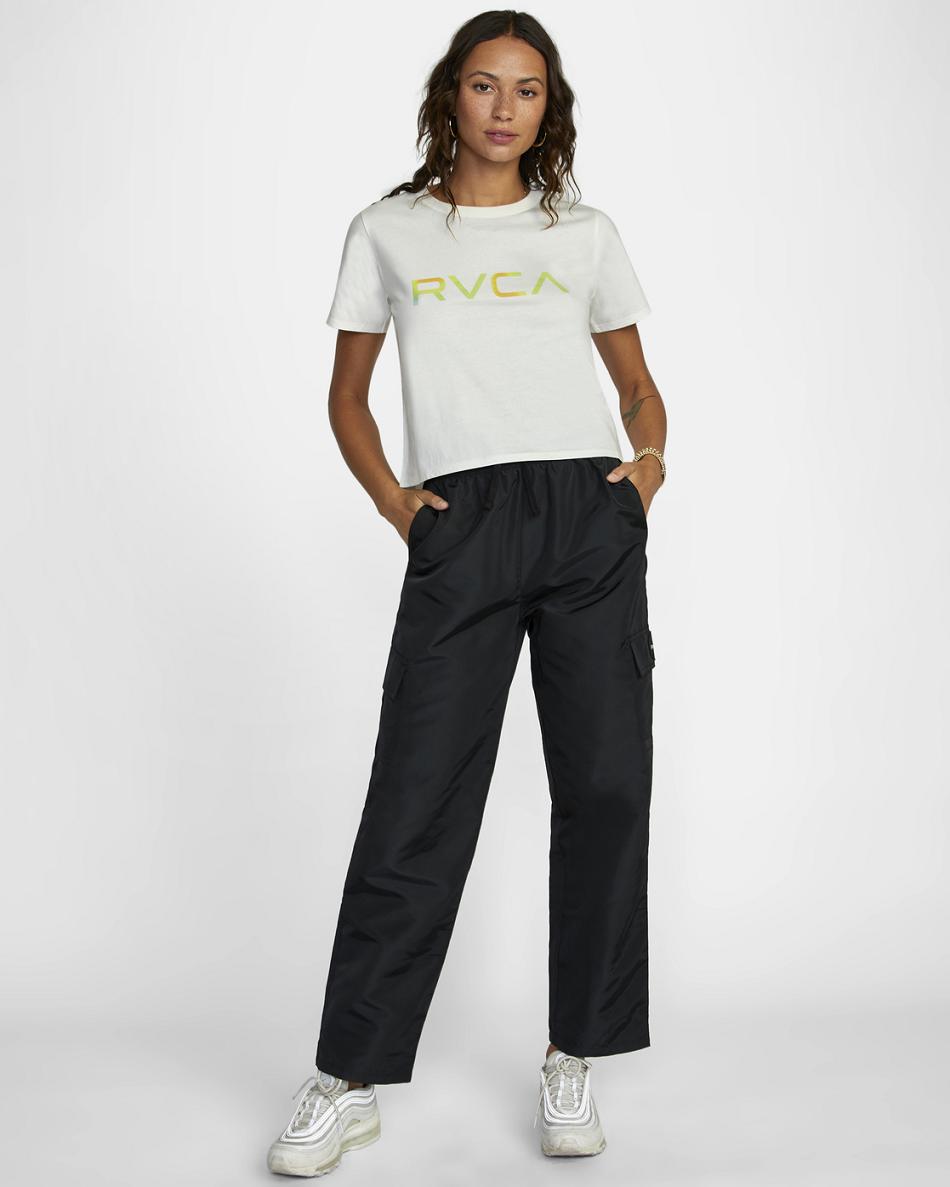 Vintage White Rvca Big Radiant Boxed Women's T shirt | USCVG10162