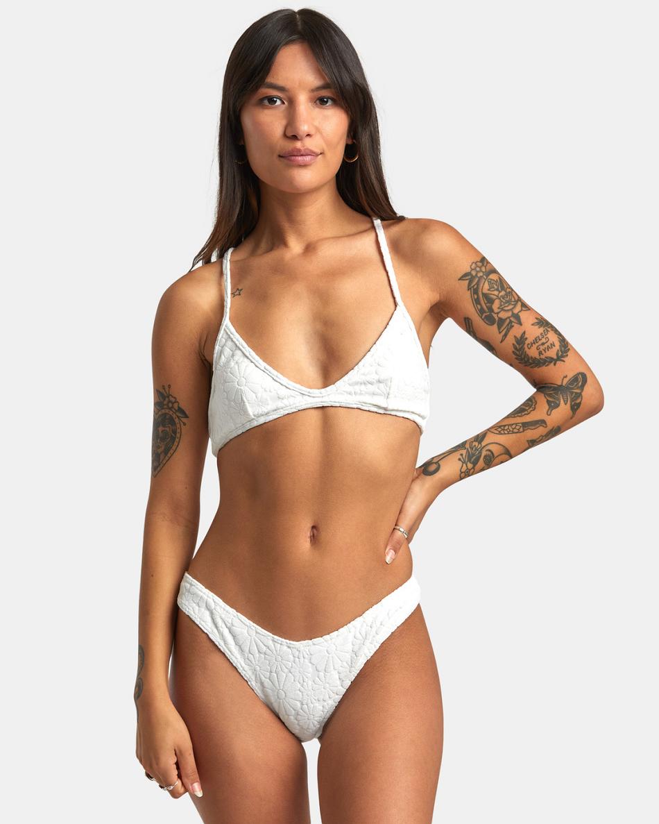 Whisper White Rvca Dolly Women's Bikini Bottoms | YUSGT76918