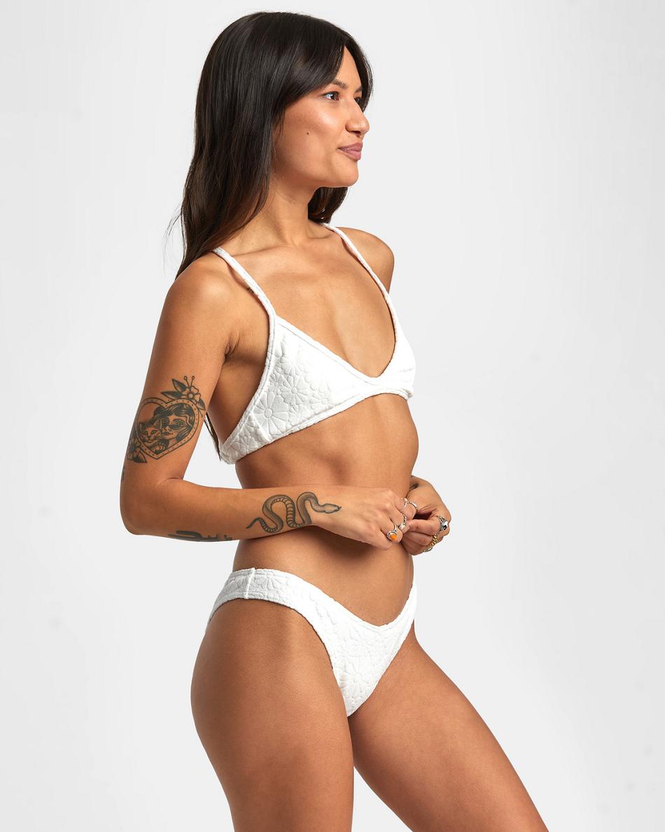 Whisper White Rvca Dolly Women's Bikini Bottoms | YUSGT76918