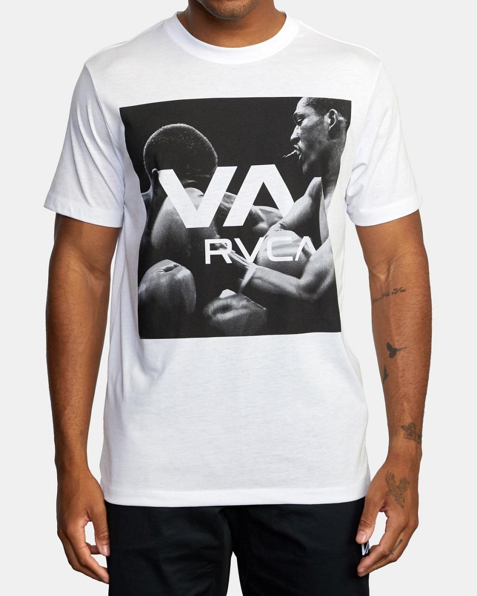 White Rvca Big Box VA Tee Men's Short Sleeve | GUSEC15210