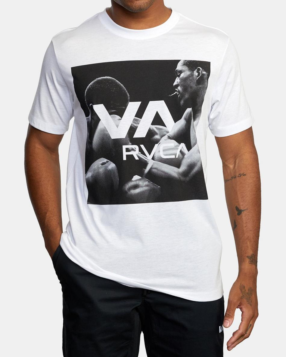 White Rvca Big Box VA Tee Men's Short Sleeve | GUSEC15210