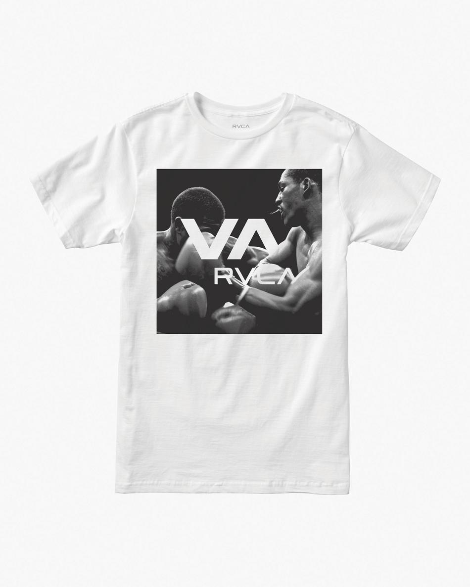 White Rvca Big Box VA Tee Men\'s Short Sleeve | GUSEC15210