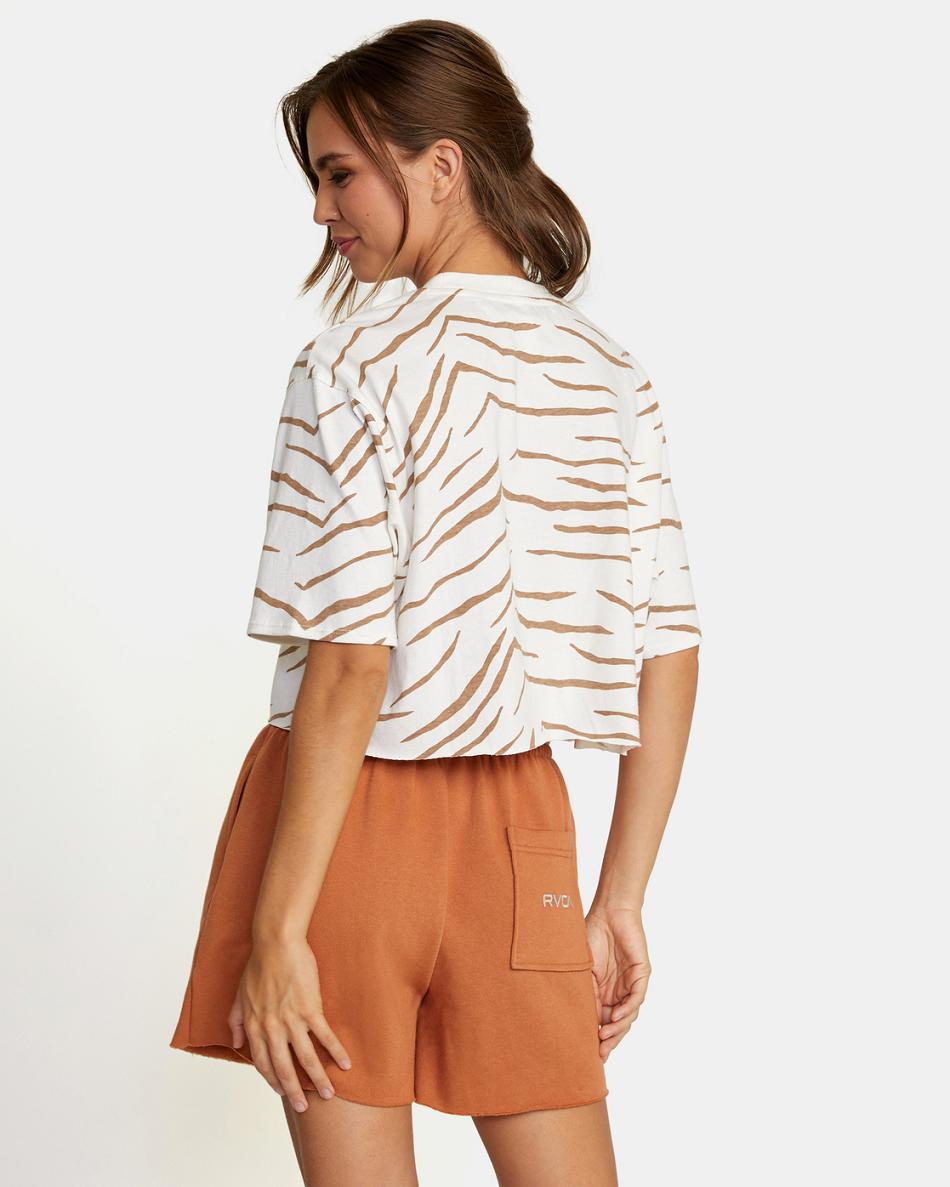 Wood Rvca Test Drive Cropped Women's Tanks | AUSDF67815