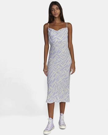 Cosmic Sky Rvca Sinclair Women's Dress | USNEJ82917