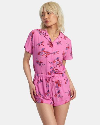 Cyclamen Rvca New Yume Eco Viscose Women's Skirts | ZUSNQ54763
